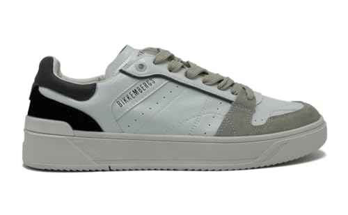 Bikkembergs, 16211/CP Suede, Chaussures Baskets Mode Casual Chaussures De Mode, Blanc glacé, 44 EU