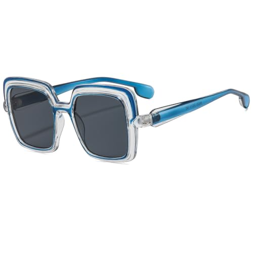 Lunettes de soleil à blocs de couleur protégeant vos yeux avec style femme