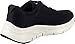 Skechers Women's Arch FIT-Sunny Outlook Sneaker, Black/White, 8 M US