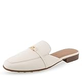 Aerosoles Women's PATCHIN Mule, Eggnog Pebbled Leather, 10