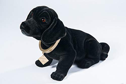 Preisvergleich Produktbild RAKSO Dackel groß schwarz beflockt 29cm