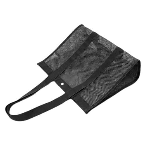 Bolso grande para playa de malla ligero y plegable para juguetes y natación