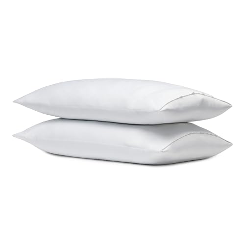 Cozy Earth King Pillowcases Set of 2 - Made of 100% Viscose from Bamboo, Ultra-Soft & Luxury, Woven from Naturally Breathable & Lightweight Fabric - White