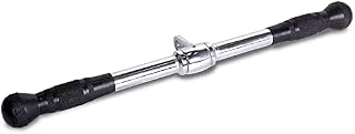 GYM MASTER Revolving Straight Bar Cable Attachment Handle with a Textured Grip