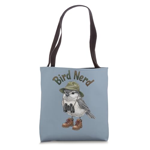 Bolso Tote para observación de aves Tufted Titmouse miniatura 1