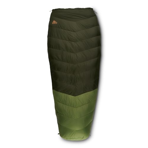 Image of Kelty Supernova Down Fill Sleeping Bag, 0 or 20 or 40 Degree Rating | Zip Two Together for a 2P Bag, Roomy Spoon Shape for Extra WIggle Room, PFC-Free Fabrics, Soft Taffeta Lining, Compressible