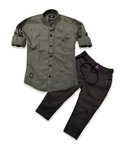Image of BRUCEWANE Kids Shirt And Trouser Combo Set