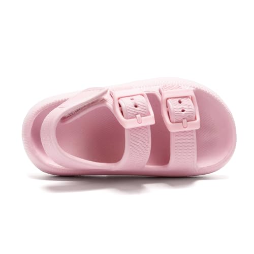 Image of FUNKYMONKEY Pillow Slippers for Boys and Girls Adjustable Double Buckle Unisex-Child EVA Flat Sandals