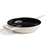 Lodge USA Enamel 11 Inch Skillet, White