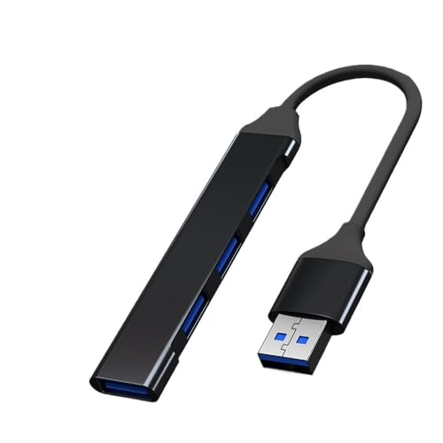 Hongpan USB タイプ C 3.0 3.1 4 ポート マルチ USB スプリッター アダプター コンピュータ アクセサリ(USB Black)