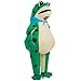 Pacoco Inflatable Frog Costume for Kids & Adults (4.9-6.2 Ft), Influencer Frog Blow up Cosplay Costume for Halloween Christmas Birthday Party