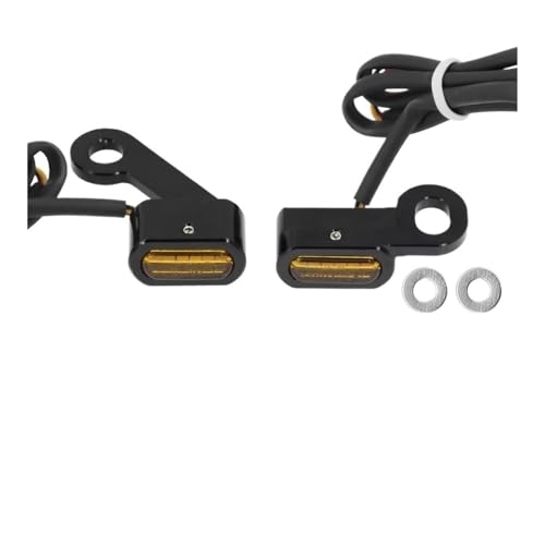 Clignotants de moto ambre pour virées nocturnes en Sportster XL 1200 883 en fer