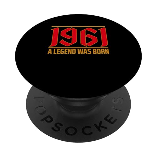 1961 Compleanno Heavy Metal Rock Band A Legend Was Born PopSockets PopGrip Intercambiabile