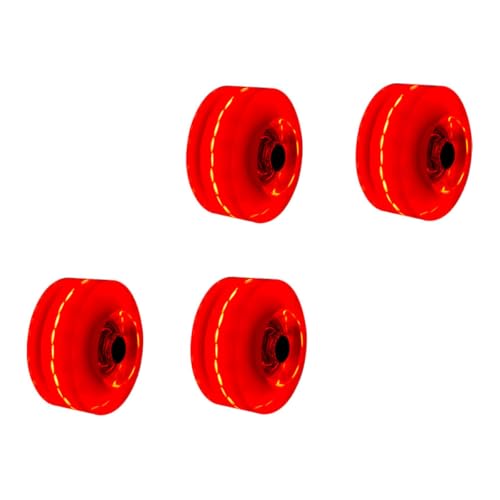 Patinage récréatif confortable : roues en PU rouges pour patins double rangée