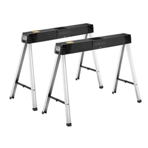 Portable Metal Folding Sawhorses