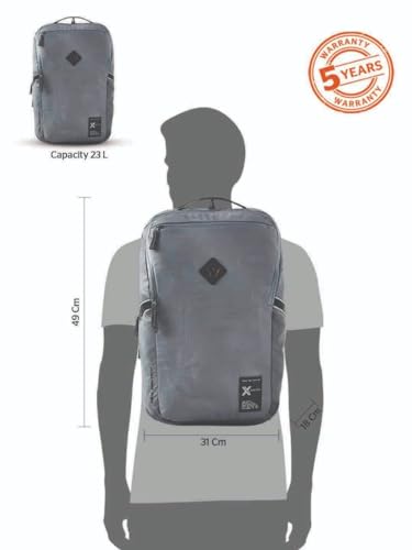 Image of Wildcraft Seeker 4 Compartment Laptop Backpack 23 L - Grey Topographic