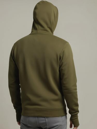 Image of ADRO Men Balaclava Hoodies | 320 GSM Soft Cotton Zipper Hoodie | Thumb-Hole Cuff Gloves | Travel Jacket with Hood | Winter Sweatshirt