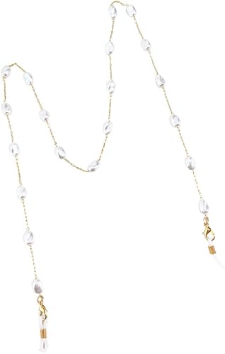 Miniatura 7 de Cadena de gafas de perlas para mujer, correa para gafas de sol, collar de cristal de lectura, soporte de seguridad