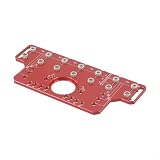 Regalstift-Bohrvorrichtung und Schranktür-Scharnierschablone, verstellbarer Lochabstandslehre für Möbel, Scharnierbohrwerkzeug mit Schubladengriff-Locator-Führung, Aluminiumlegierung (Typ A)
