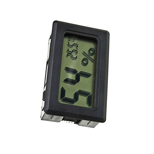 Medidor de temperatura e umidade, 5pcs Mini LCD digital sem fio higrômetro