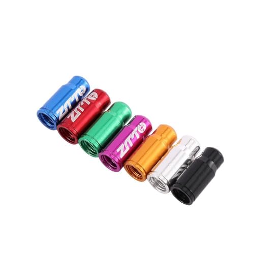 2 Pack tapas para válvula de llanta de bicicleta de montaña de aleación de aluminio para válvula Presta, protector de polvo azul miniatura 6