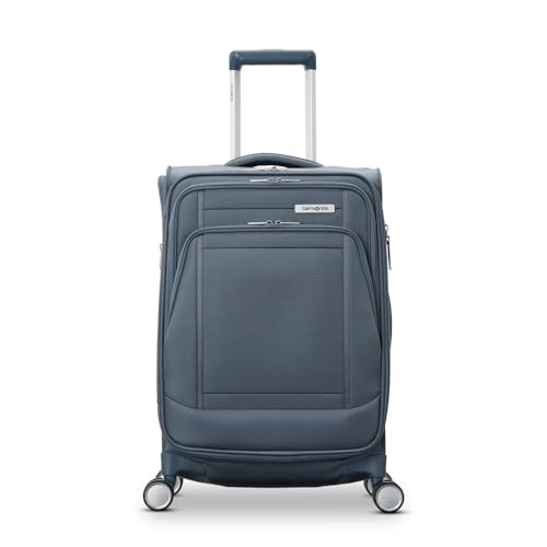 Image of Samsonite UpLIFT Lightweight Large Checked Softside 3-Piece Luggage Set with Spinner Wheels - Expandable - Airline-Approved, Polyester Soft Suitcase for Ultra Light Travel - Elemental Blue