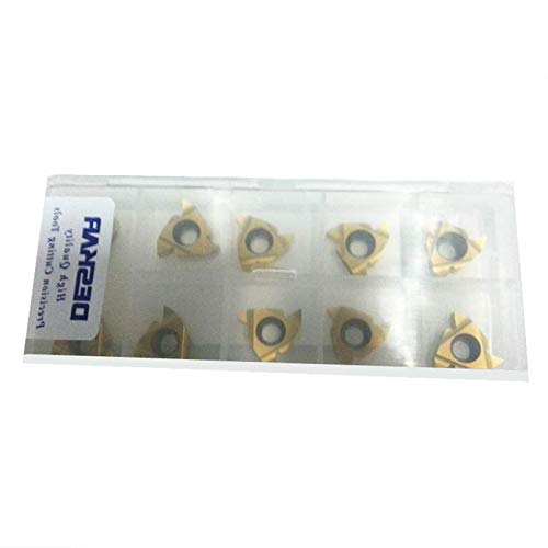 10 Inserts Carbure 16IR AG55 Pour Tour - Semi-Finition & Finition - Haute Précision Usinage CNC