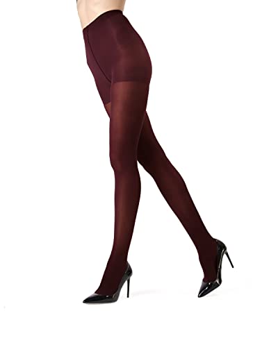Image of MeMoi Perfectly Opaque Tights, Comfortable and Smoothing Control Top Tights, 40 Denier Opaque Finish - Sizes S-Q2