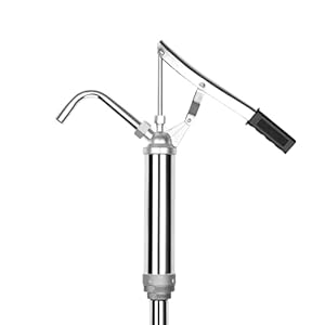 Oliepomp, handpomp, efficiënte hefboom-actie-bucket-pomp met telescopische zuigbuis voor vaten van 15-55 gallon, hendel-vatpomp, ideaal voor het wegpompen van stookolie, motorolie en transmissieolie