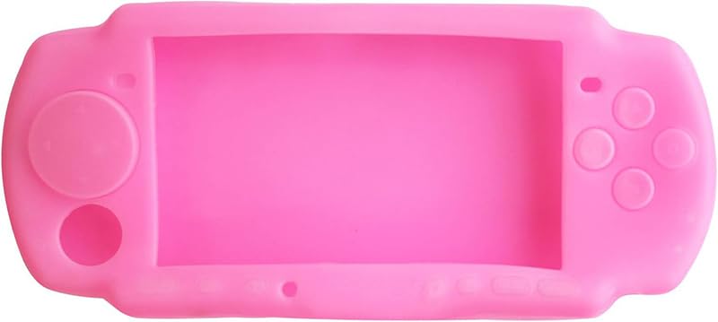 Image of Silicone Protective Cover for PSP 2000 3000 Console Soft Travel Protector Skin Case (Pink)