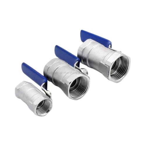 Válvula de bola de acero 304 de alta durabilidad con interruptor de rosca hembra de 3/4" 6