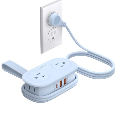 ORICO Blue Travel Power Strip PD20W with 4 AC Outlets