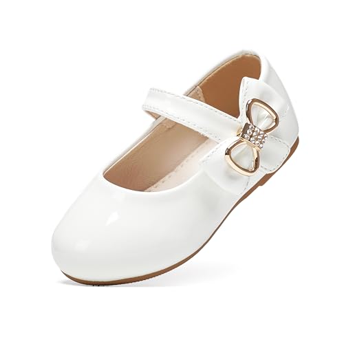 Image of Felix & Flora Toddler Flower Girl Dress Shoes - Baby Girl Ballet Mary Jane Flats for Party School Wedding
