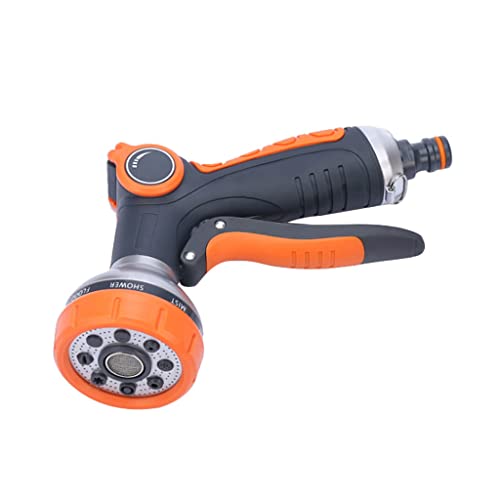 Garden Hose Sprayer Nozzle with 8 Adjustable Patterns for Auto Car Washing Lawn Watering Plants Pet