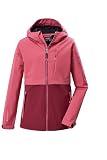Killtec Mädchen Softshelljacke/Outdoorjacke mit Kapuze KOS 153 GRLS SFTSHLL JCKT, dunkelpink, 116, 44111-000