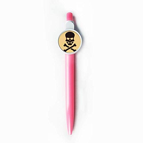 Stylo à bille rétractable bleu Halloween Skull pour styliser vos notes de bureau