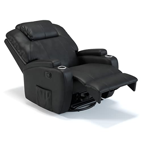 Poltrona do Papai Colton Preto Elétrico Com Massageador e USB