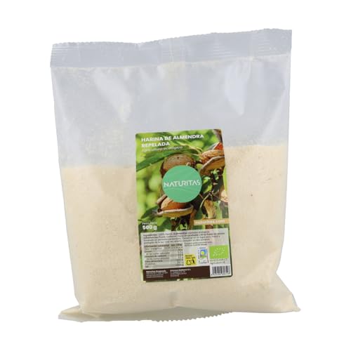 Harina de Almendra Bio | 500 g | Ideal para postres | Alto contenido en fibra | Sin GMO | Keto | Naturitas Essentials