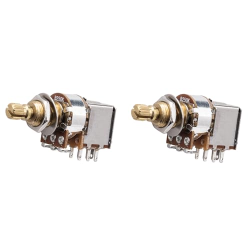 Potentiomètre B250K de volume et tonalité à tige longue en laiton