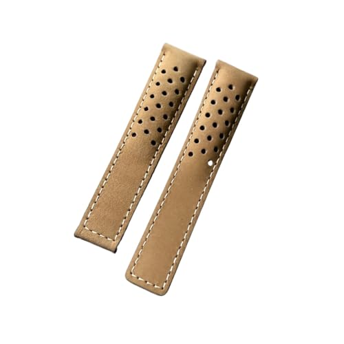 YYJzsw 20mm 22mm 24mm ubN u[ uE }bg {v voh TAG HEUER CARRERA AQUARACER Monaco F1 vXgbv uXbgƌ݊(Light Brown,24mm no 