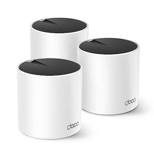 TP-Link Deco X55 Pro AX3000 Whole Home Wi-Fi 6 Mesh System - Coverage up to 6500 Sq.Ft & up to 150 Devices, 2x2.5G WAN/LAN Ports, 4 Streams, Wired Ethernet Backhaul, Ideal for 1Gig+ Internet, 3-Pack by TP-Link - Used condition - US$134.67