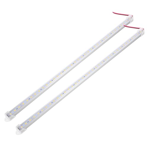 ibasenice 2-pack 50cm Led-strip Warm Licht Led-balkverlichting 12v 36 Smd 5630 Aluminium Behuizing Ip65