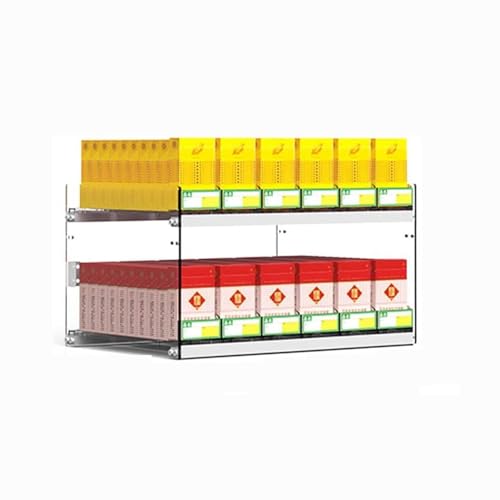 Acrylic Cigarette Display Stand - Automatic Showcase Cabinet for Tobacco 37.5x28.4x24.5cm Perfect Retail Counter for Cigarettes & Smoking Accessories