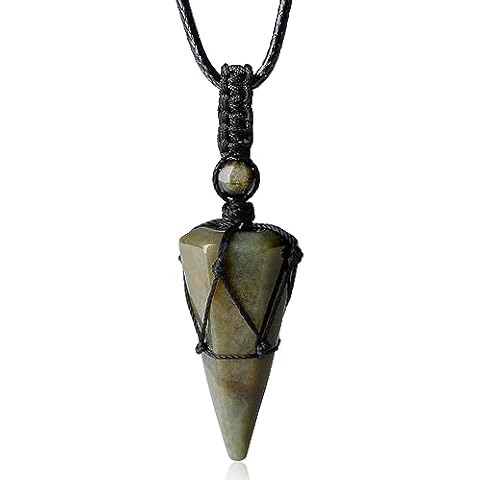 XIANNVXI Adjustable Indian Agate Crystal Necklace Cover