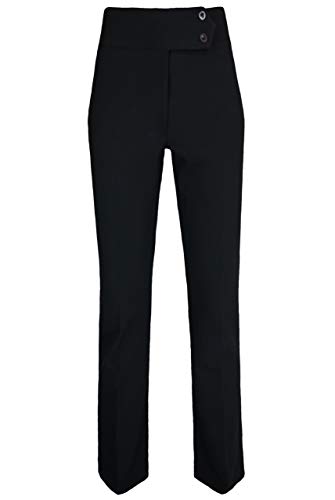 Pantalon droit stretch pour femme idéal pour le bureau et l'école