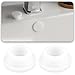 LT Easiyl 10pcs Overflow Covers Wash Basin 31x24x10mm Rubber Overflow Ring Round Overflow Cover Suitable for Families Hotels Shopping Malls for Bathtub Sink