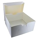 Culpitt 12" Square Silver Cake Drum Board & White Cake Box Combo, 12 Inch Box and Matching Board Set For Cake Transport - Image 3