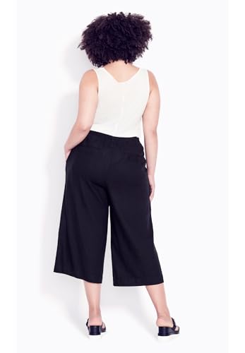 Women's Plus Size Wide Leg Crop Pant2