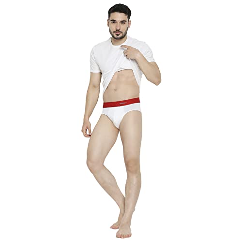 Image of Underjeans Men's Cotton Blend Regular Fit Printed Brief