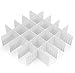 Separadores de Cajones, Set de12 DIY Divisores de Cajones de Rejilla Ajustables, Ajustable Organizador de Cajones Separador de Armario de Plástico DIY Contenedor Organizador Ordenado (Marfil)